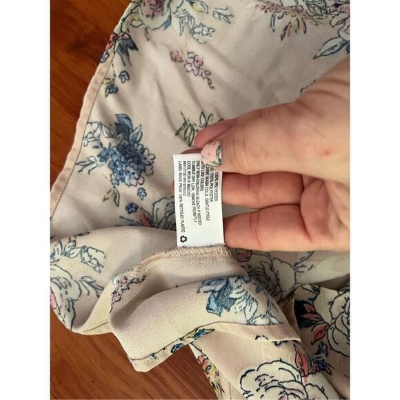 Xhilaration Flutter Sleeve Knee-Length Pink Floral Dress size L - Picture 9 of 10